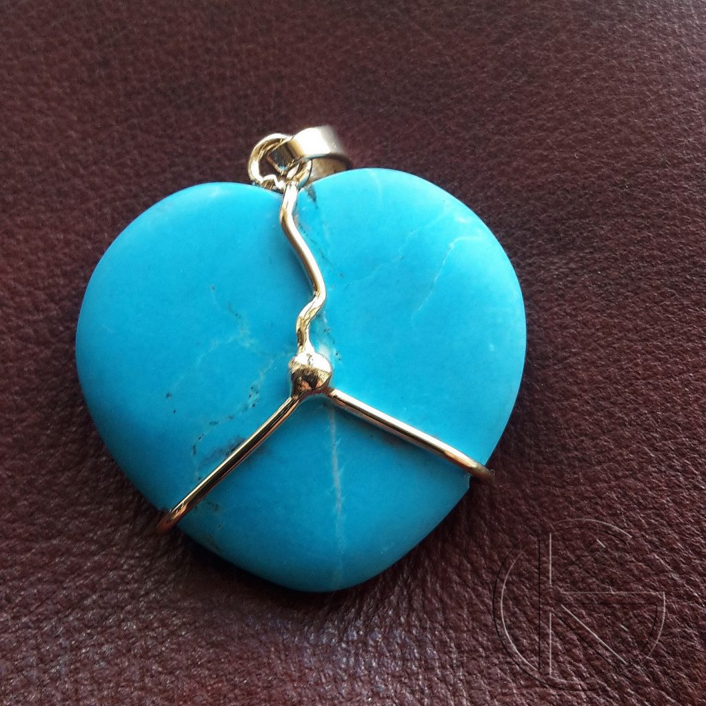 Ripats türkiis kullast kaunistusega