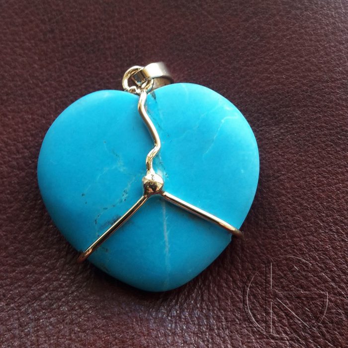 Ripats türkiis kullast kaunistusega