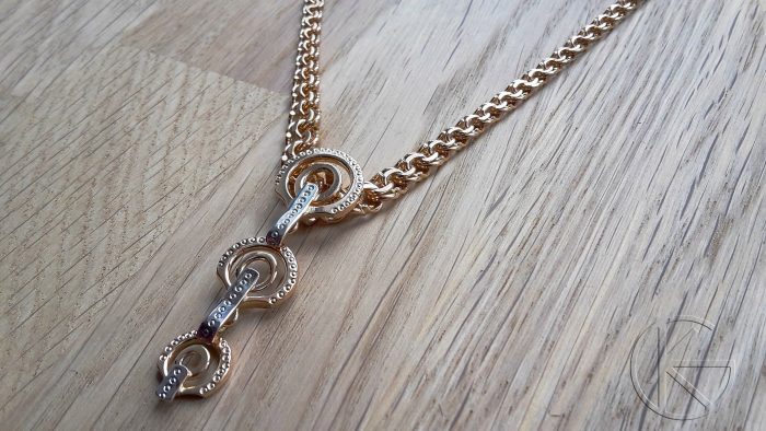 Kullast ripats koos bismark ketiga