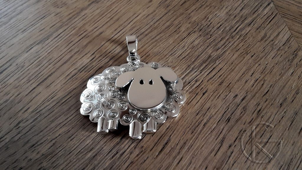 Hõbedast ripats - lammas