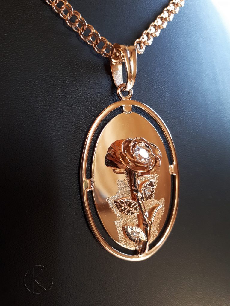 Kullast ripats - roos