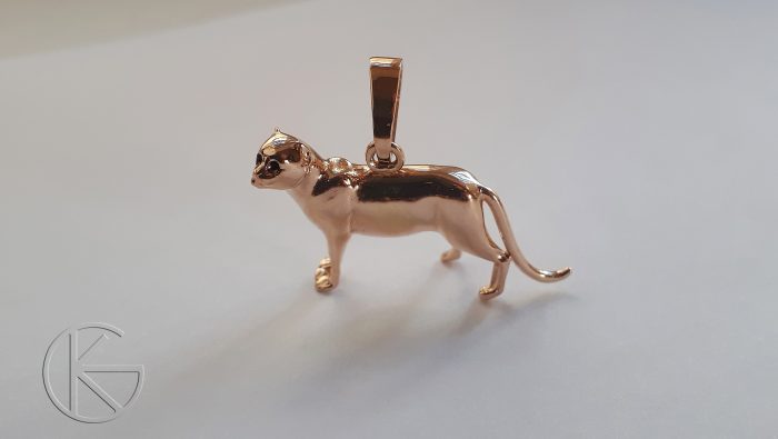 Kullast ripats - kass