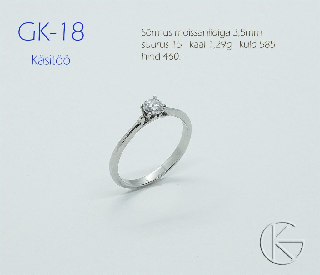 Sõrmus moissaniidiga