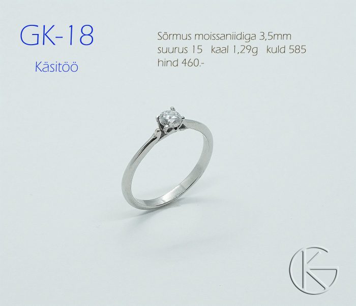 Sõrmus moissaniidiga