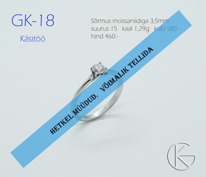 Sõrmus moissaniidiga