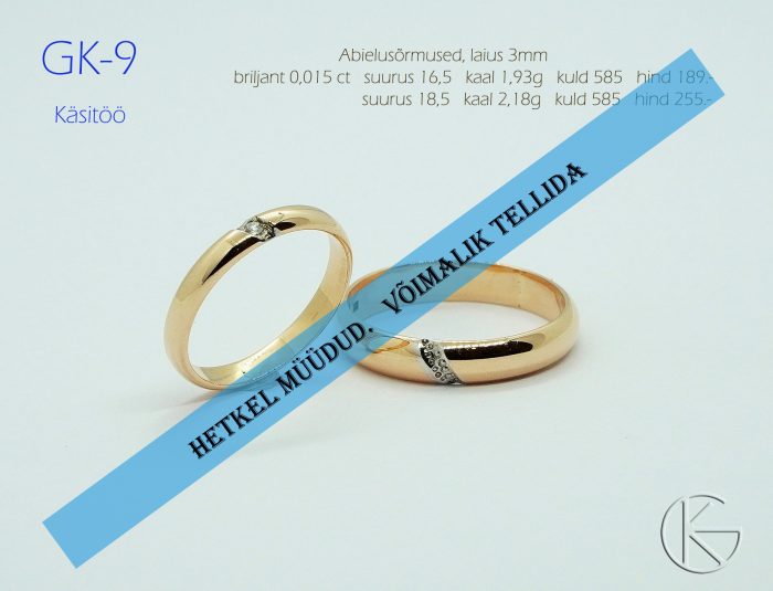 Abielusõrmused briljandiga