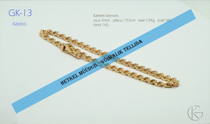 Kullast käekett Bismark