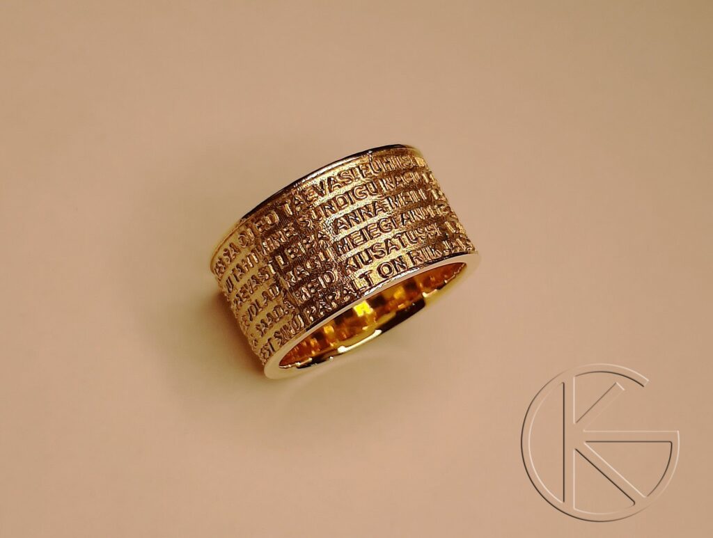 Kullast sõrmus - MEIE ISA PALVE